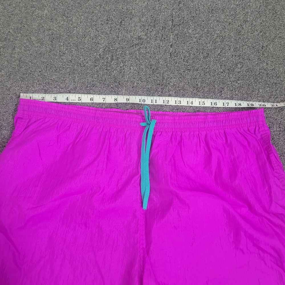 Umbro XL Nylon Athletic Shorts Mens Purple Teal Vintage 90s Made in USA U2960 - Picture 4 of 9